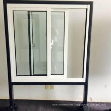 Powder Coated Crescent Lock Aluminum Sliding Window with Tempered Glass